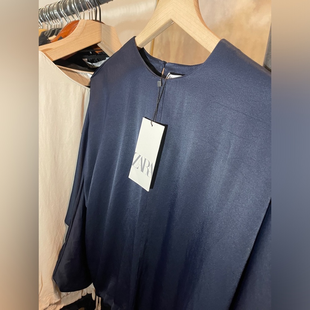 🌷 Zara Satin Effect Blouse - NWT 🌷 - Picture 6 of 9